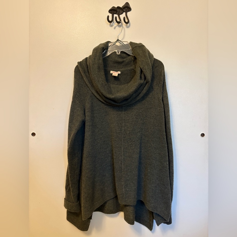 Cozy Olive Cowl Neck Sweater